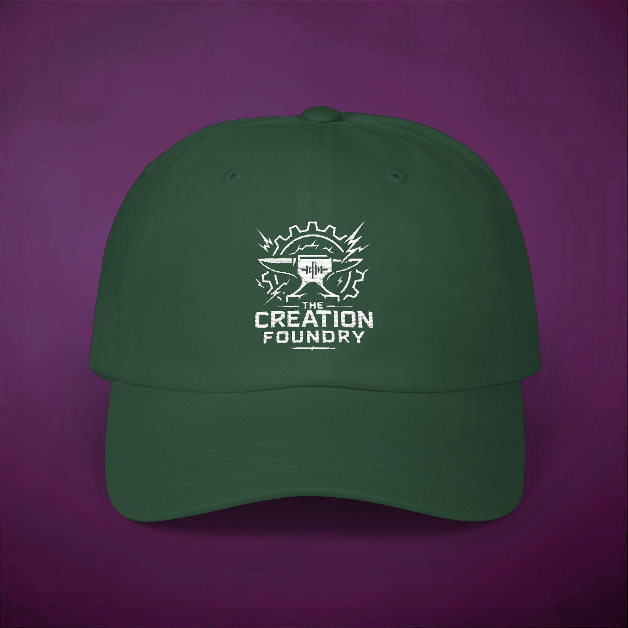 The Creation Foundry Core Collection Cap (White Stitching)